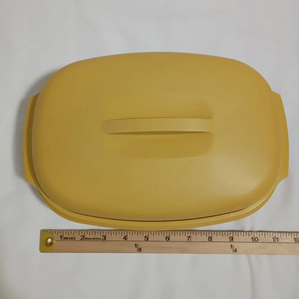 Vintage Tupperware Harvest Gold Steamer 3 Pc Set 1273 Retro 1970s Made In USA